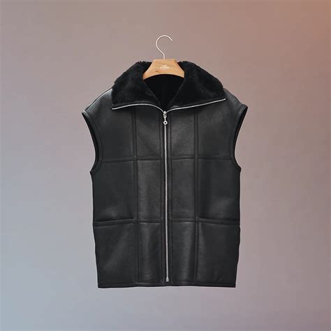 hermes vest|Reversible vest .